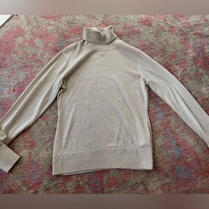 H&M Metallic Beige Knit Sweater